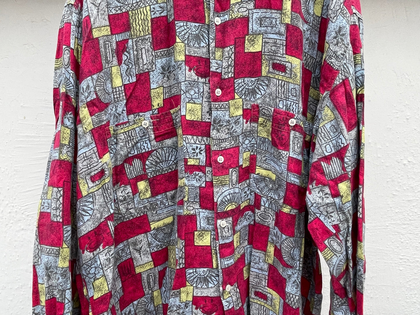 Long Sleeve Print Shirt