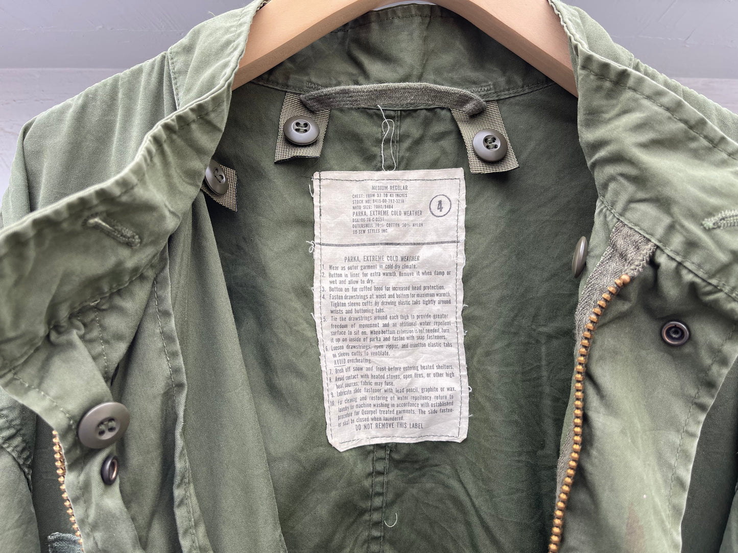 70’s US Army M65 Fishtail Parka